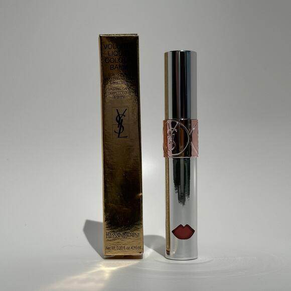 YSL Yves Saint Laurent Volupte Liquid Colour Lip Balm #12 Chase Me Nude NIB - Picture 1 of 11